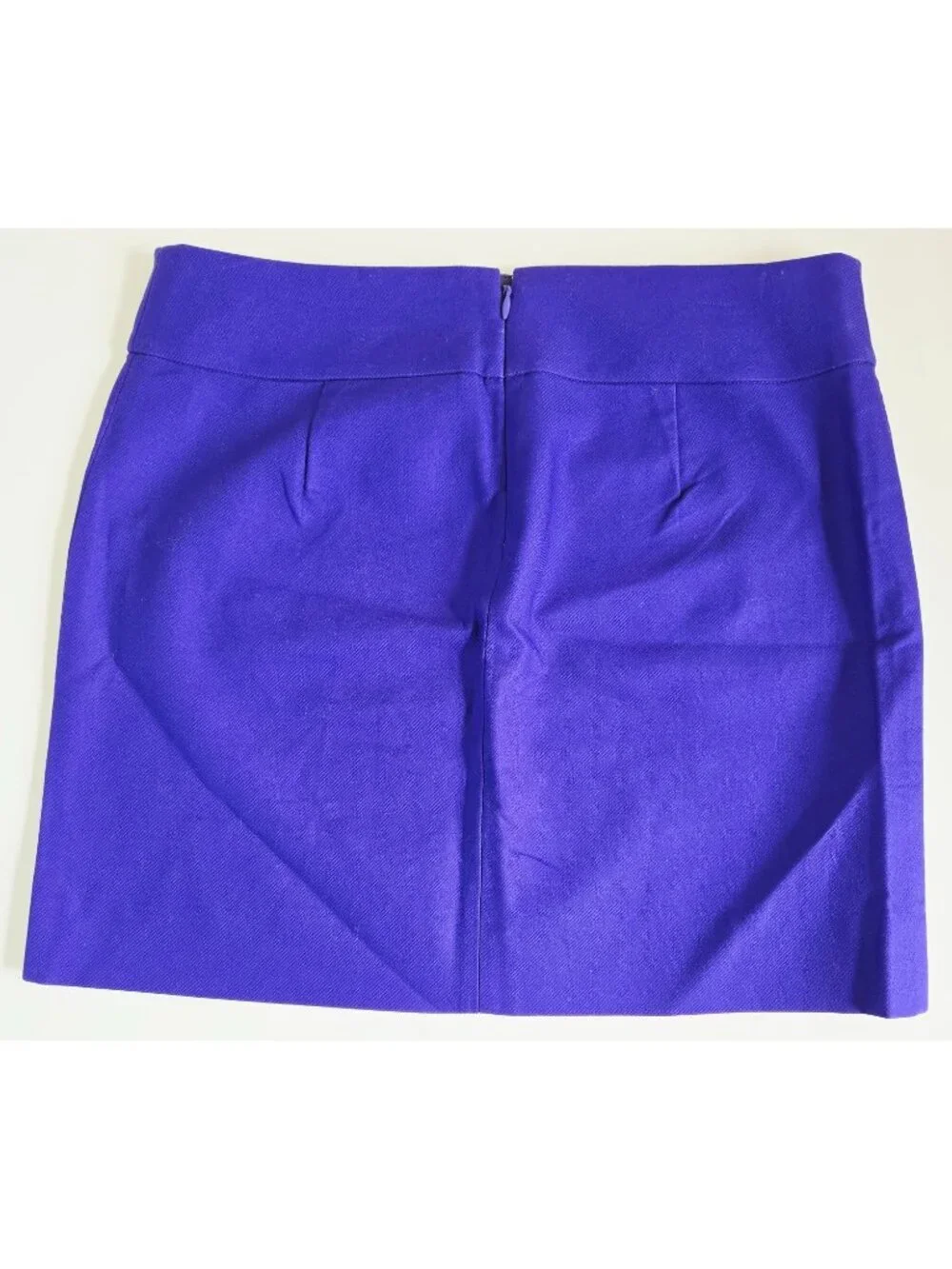 J. Crew Factory Women's Mini Skirt 100% Cotton Indigo Purple Size 6 NWT - Picture 2 of 10